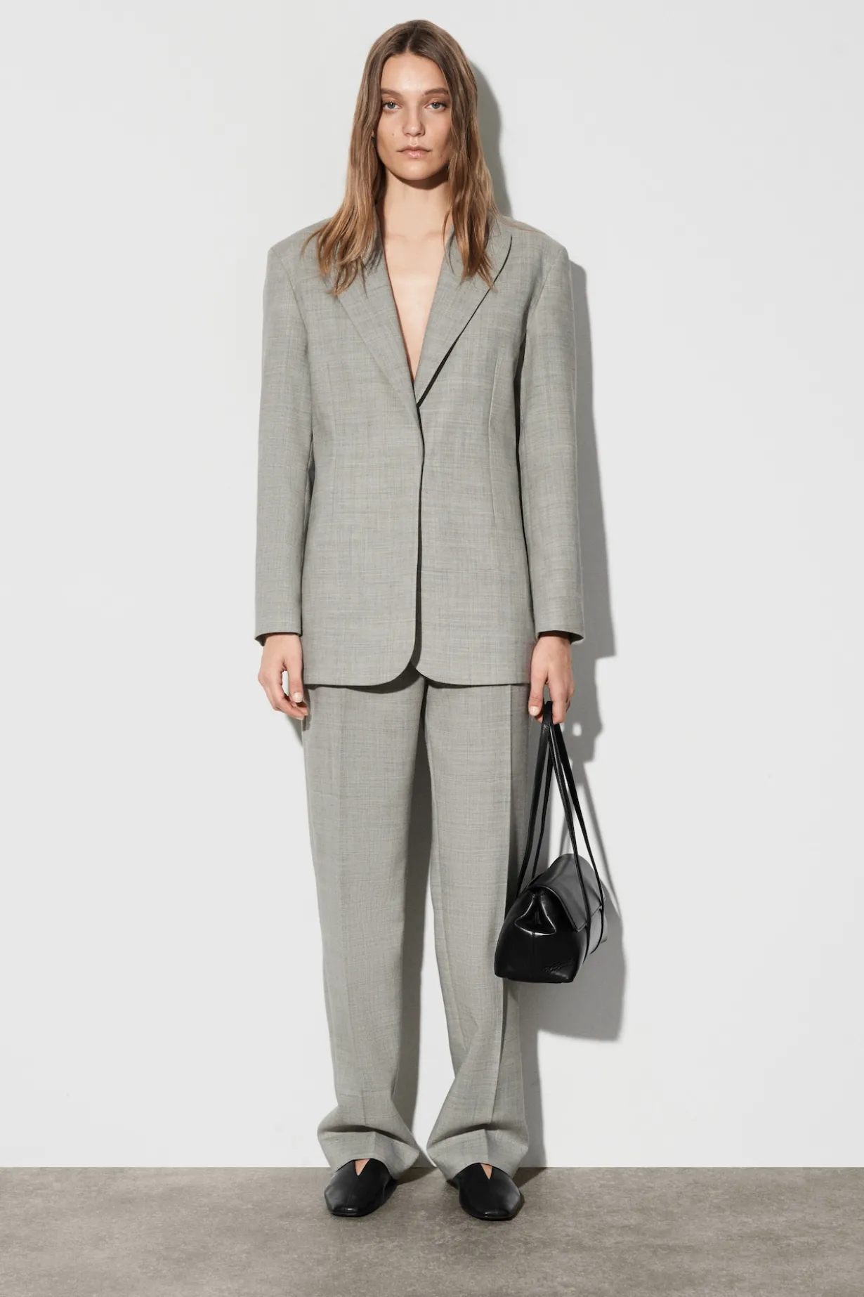 STRUKTURIERTER BLAZER AUS WOLL-MIX