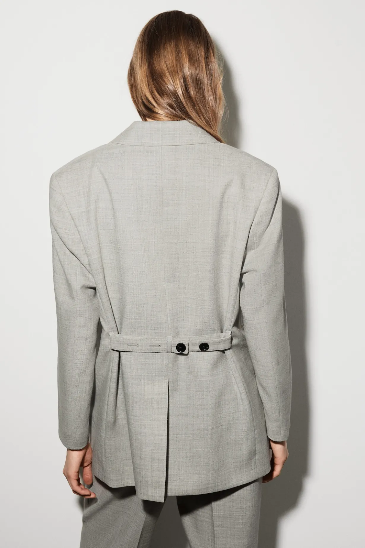 STRUKTURIERTER BLAZER AUS WOLL-MIX