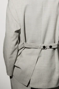 STRUKTURIERTER BLAZER AUS WOLL-MIX