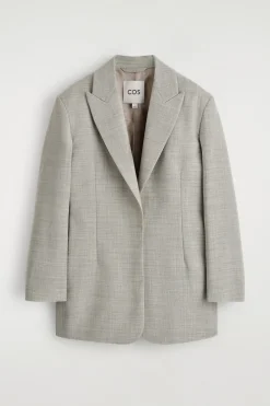 STRUKTURIERTER BLAZER AUS WOLL-MIX
