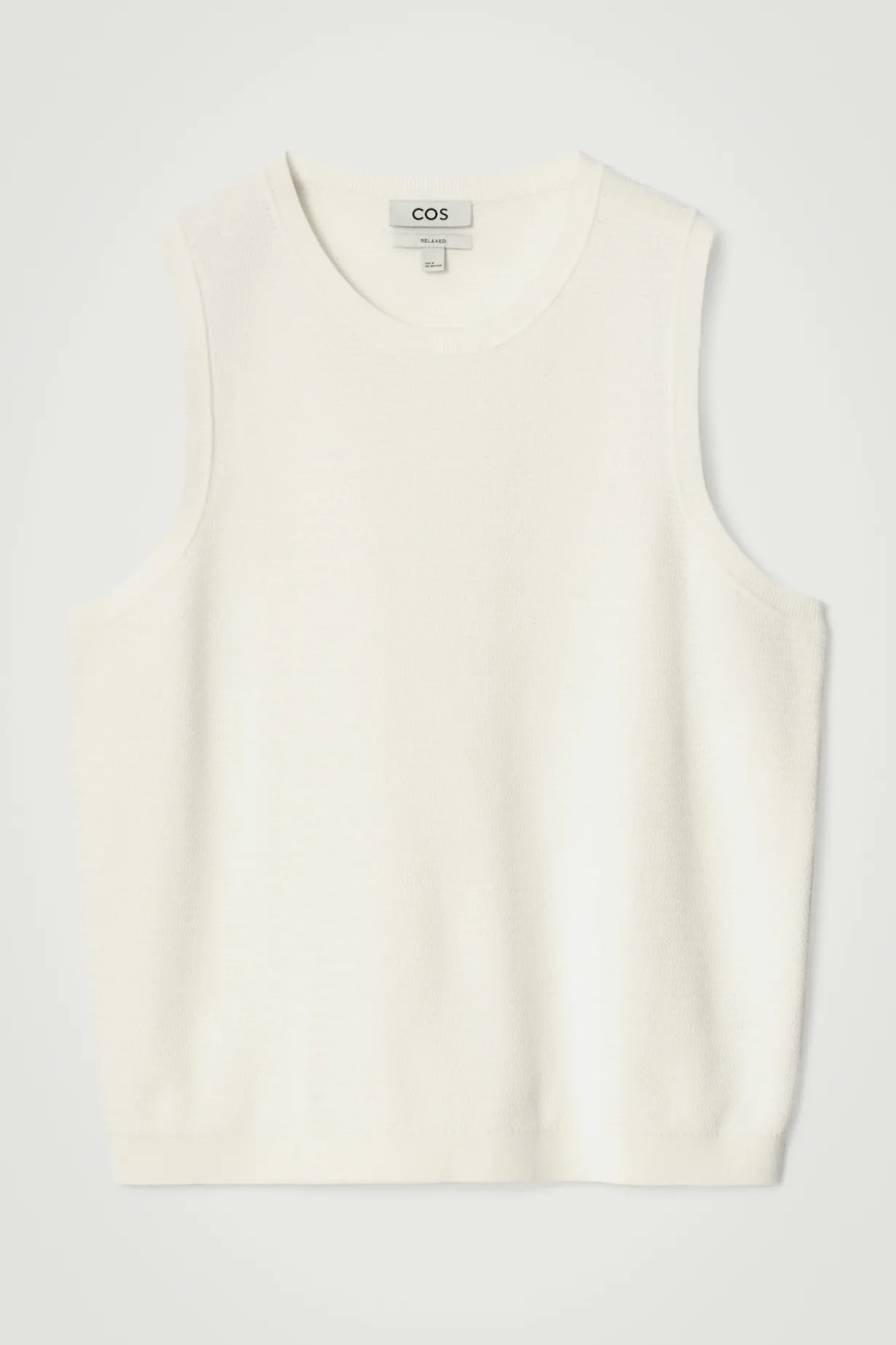 STRUKTURIERTES TANKTOP AUS BAUMWOLLE