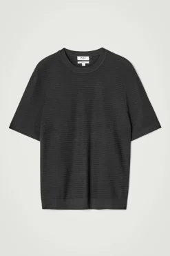 STRUKTURIERTES T-SHIRT AUS BAUMWOLLE