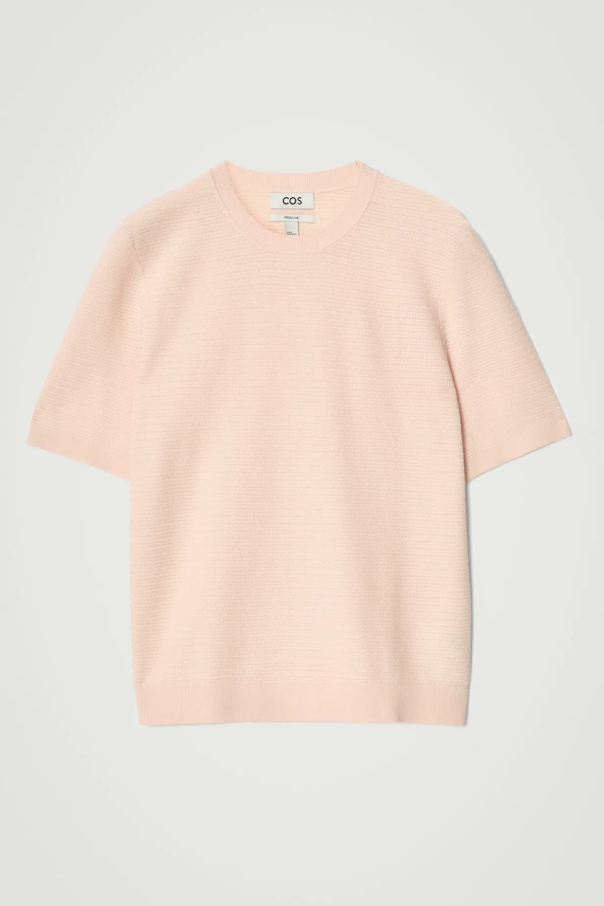 STRUKTURIERTES T-SHIRT AUS BAUMWOLLE