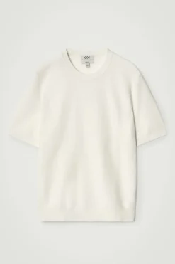 STRUKTURIERTES T-SHIRT AUS BAUMWOLLE
