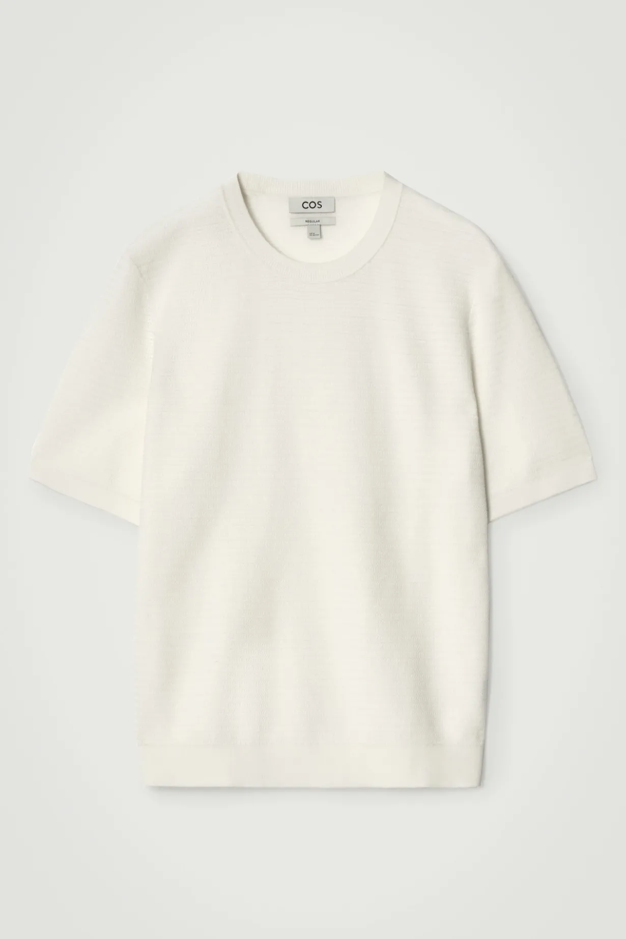 STRUKTURIERTES T-SHIRT AUS BAUMWOLLE