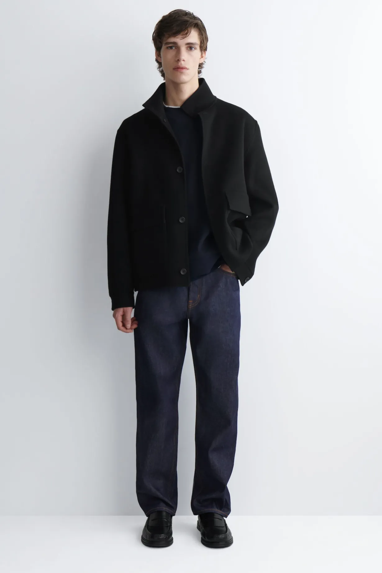 SWEATSHIRT AUS CORD-JERSEY