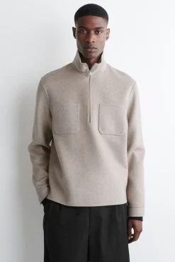 SWEATSHIRT AUS DOUBLEFACE-WOLLE