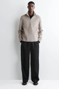 SWEATSHIRT AUS DOUBLEFACE-WOLLE