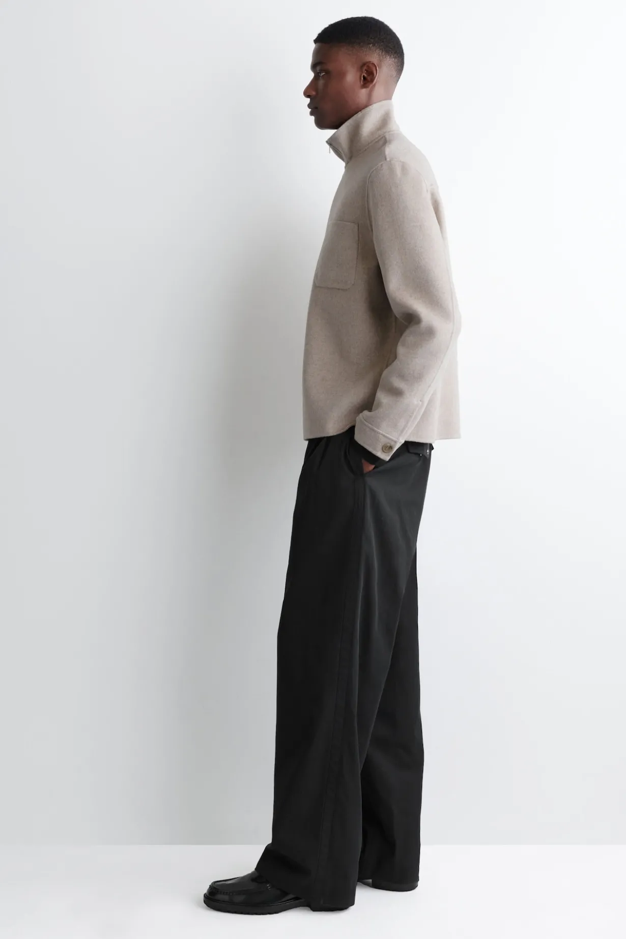SWEATSHIRT AUS DOUBLEFACE-WOLLE