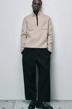 SWEATSHIRT AUS DOUBLEFACE-WOLLE