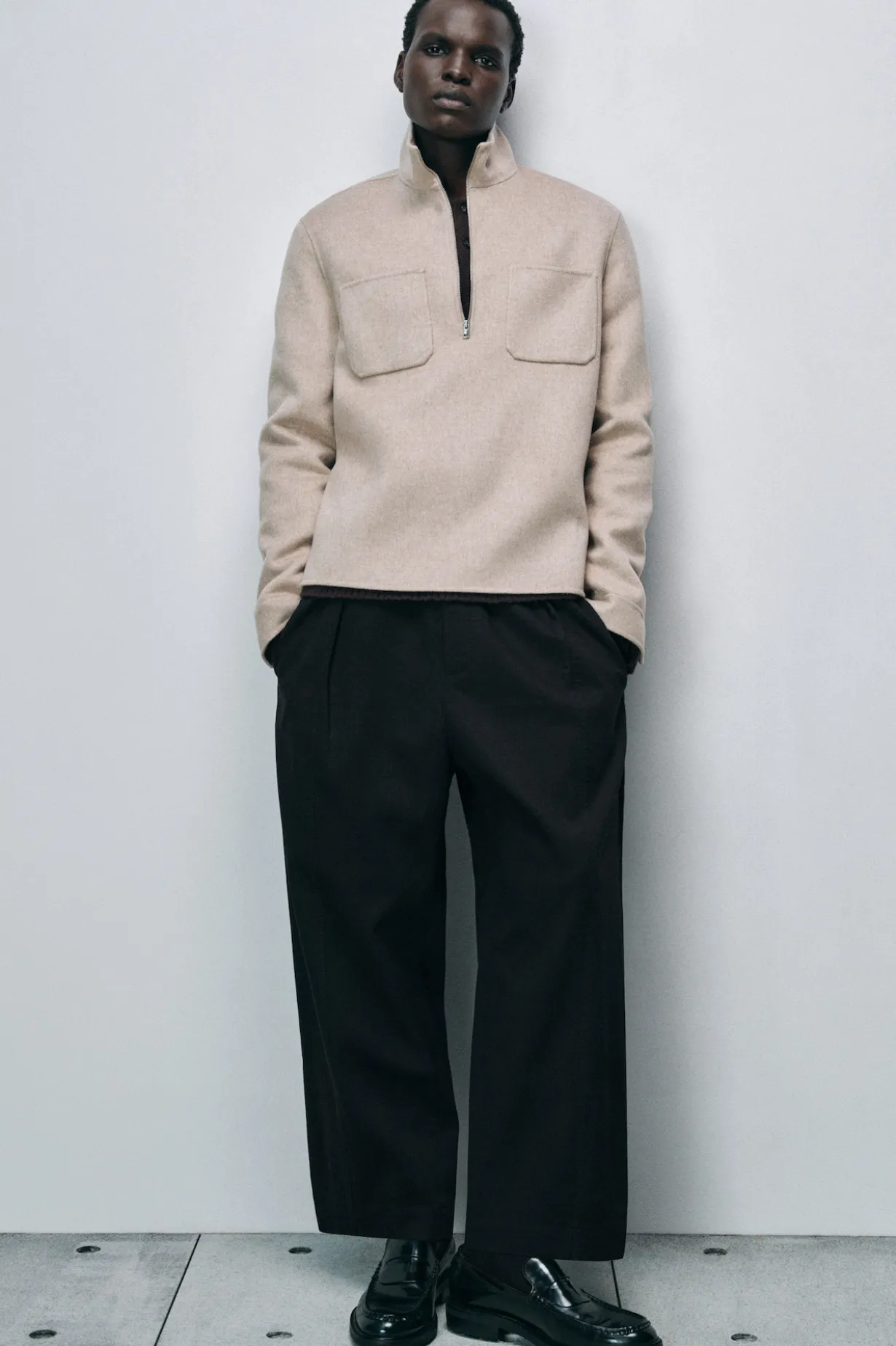 SWEATSHIRT AUS DOUBLEFACE-WOLLE