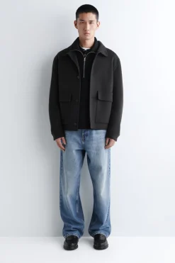 SWEATSHIRT AUS DOUBLEFACE-WOLLE