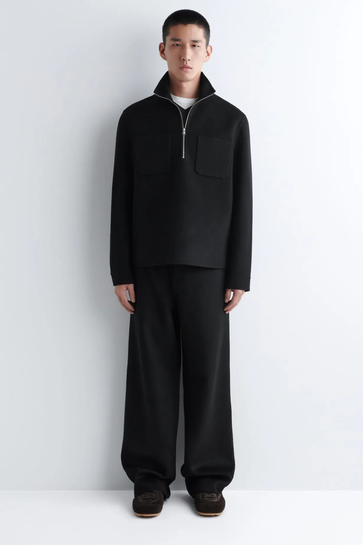 SWEATSHIRT AUS DOUBLEFACE-WOLLE