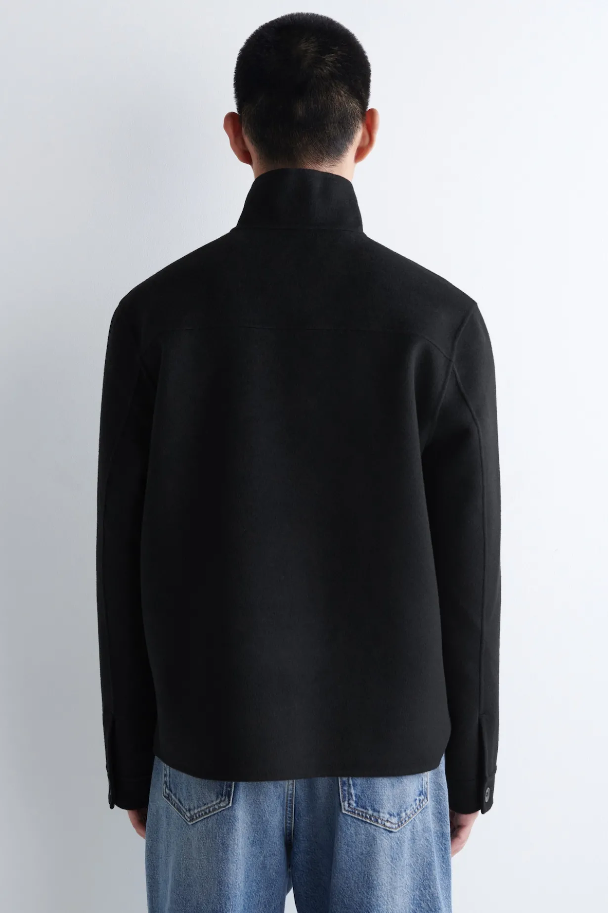 SWEATSHIRT AUS DOUBLEFACE-WOLLE
