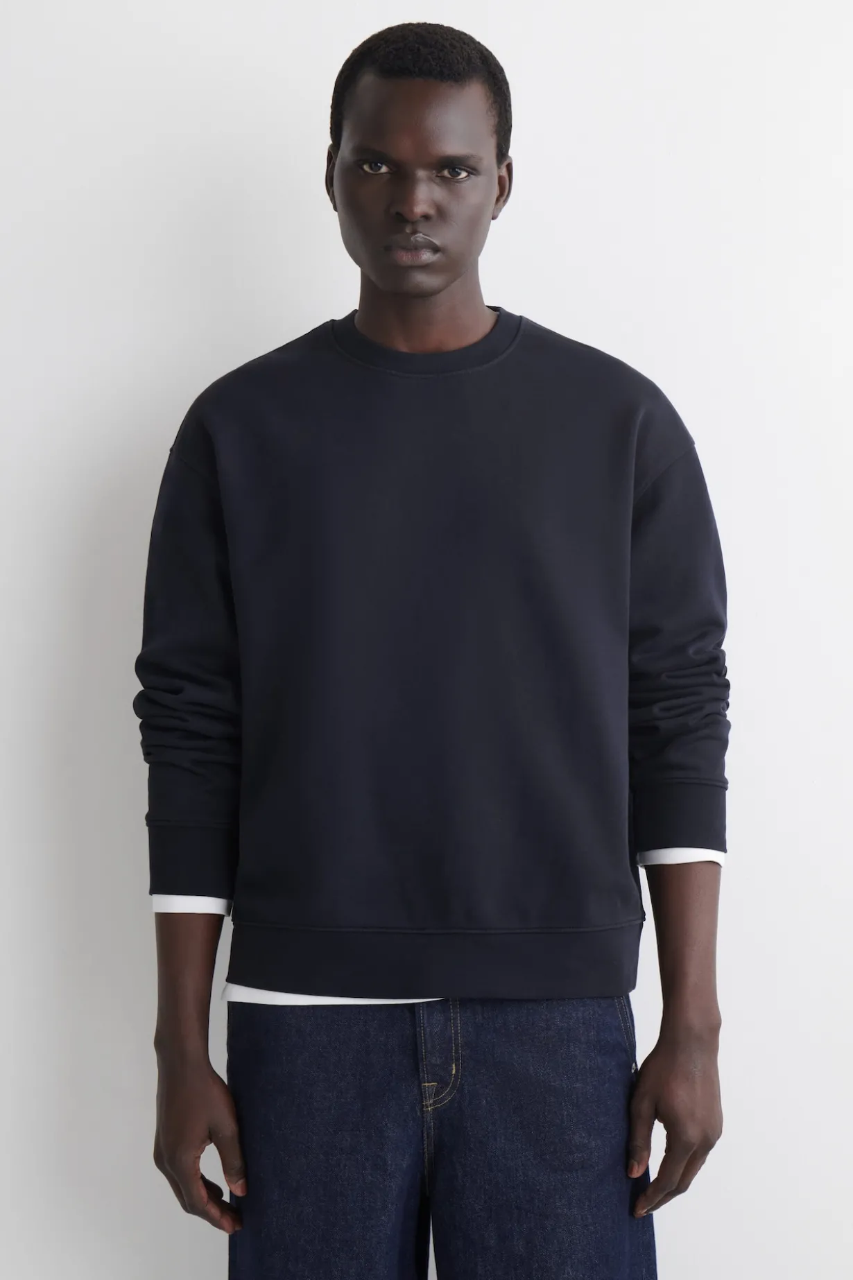 SWEATSHIRT AUS VORGEWASCHENER BAUMWOLLE
