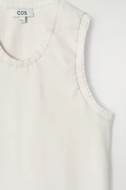 TANKTOP AUS BAUMWOLLE MIT RAFFUNGEN