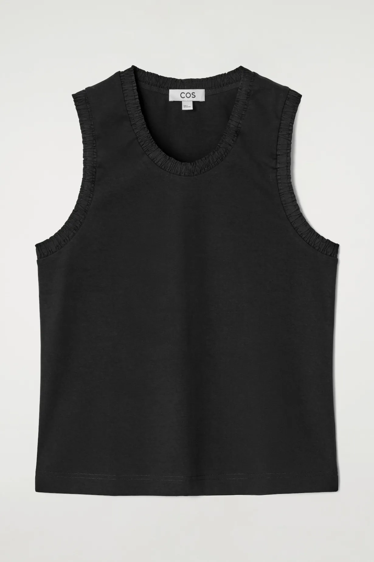TANKTOP AUS BAUMWOLLE MIT RAFFUNGEN