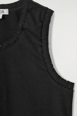 TANKTOP AUS BAUMWOLLE MIT RAFFUNGEN