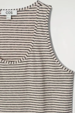 TANKTOP AUS BAUMWOLL-LEINEN-MIX