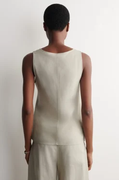 TANKTOP AUS LEINEN