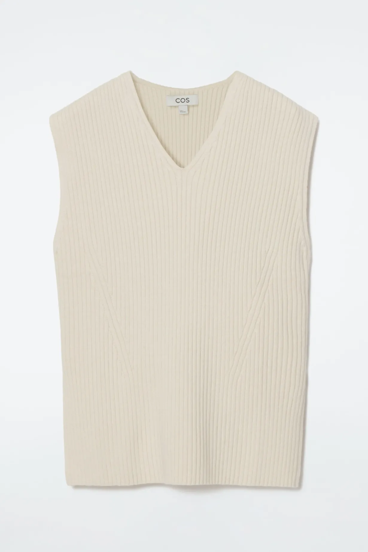 TANKTOP AUS RIPPSTRICK MIT KAPUZE
