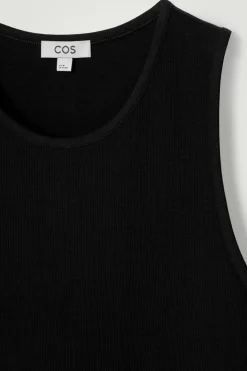 TANKTOP AUS STRUKTURIERTEM BAUMWOLLJERSEY