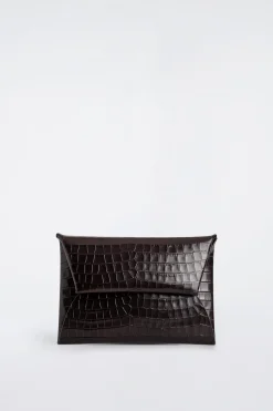 TASCHE AUS LEDER IN KROKODILOPTIK