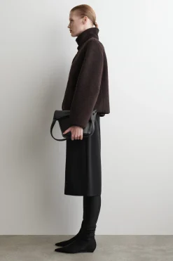 TEDDYJACKE MIT TRICHTERKRAGEN