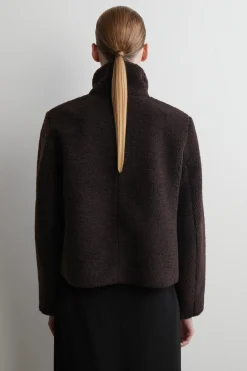 TEDDYJACKE MIT TRICHTERKRAGEN