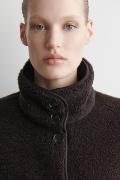 TEDDYJACKE MIT TRICHTERKRAGEN