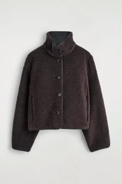 TEDDYJACKE MIT TRICHTERKRAGEN