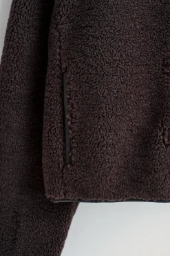 TEDDYJACKE MIT TRICHTERKRAGEN