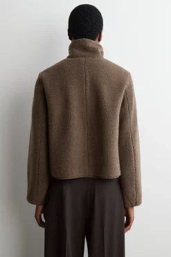TEDDYJACKE MIT TRICHTERKRAGEN