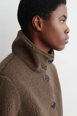 TEDDYJACKE MIT TRICHTERKRAGEN