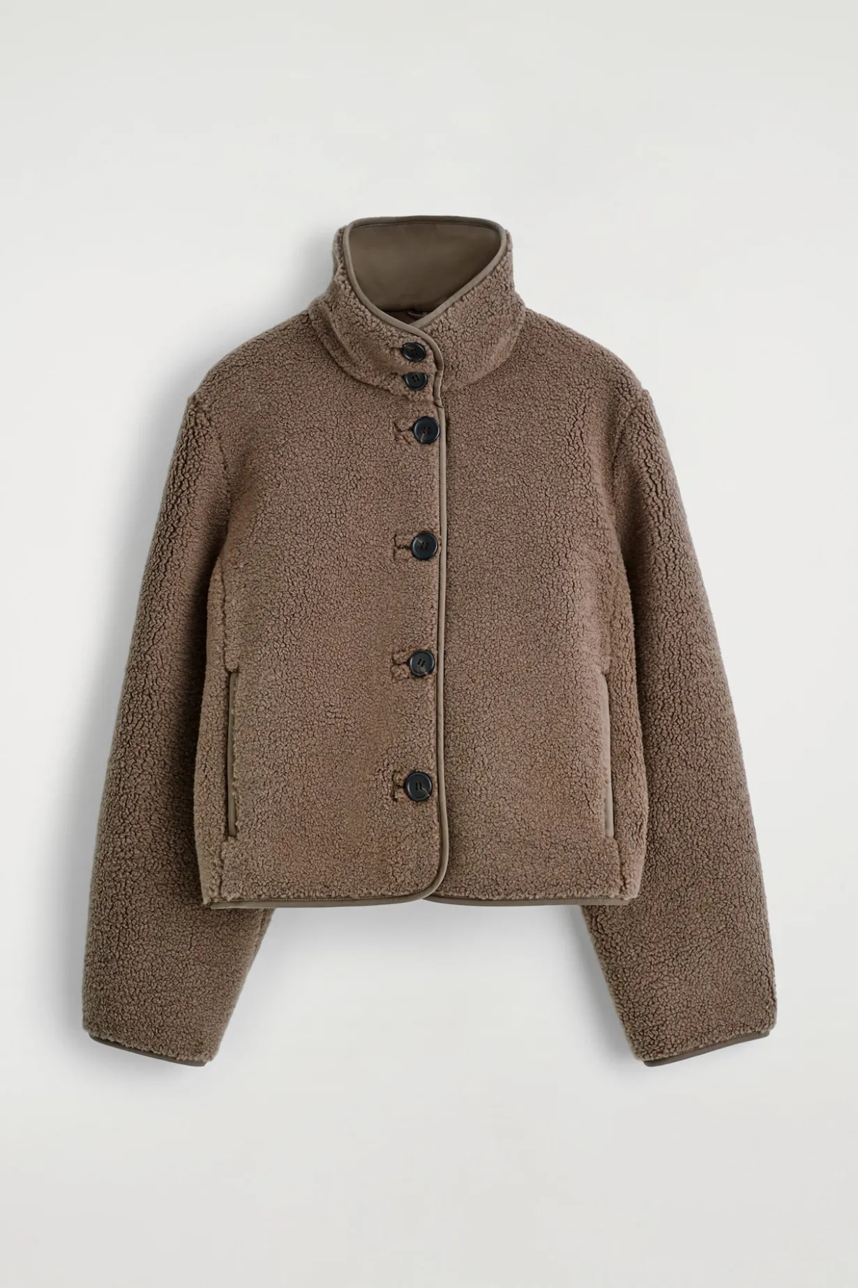 TEDDYJACKE MIT TRICHTERKRAGEN