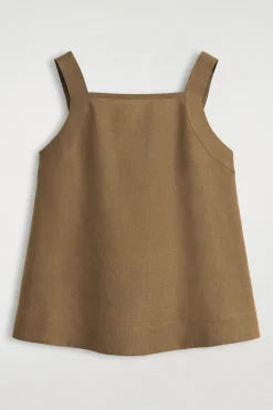 TOP AUS LEINEN MIT BINDEDETAIL HINTEN