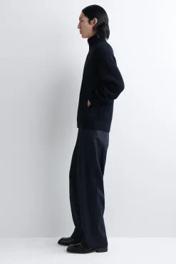 TRAININGSJACKE AUS MERINOWOLLE MIT BAUMWOLLPARTIE