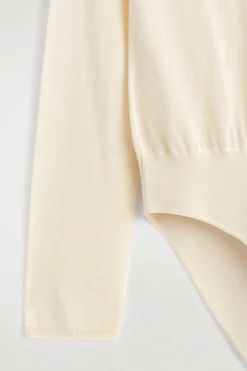 TRANSPARENTER SEIDEN-KASCHMIR-STRICKBODY