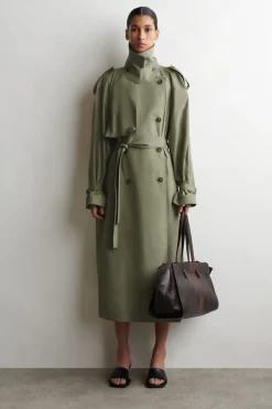 TRENCHCOAT AUS BAUMWOLLE MIT STEHKRAGEN