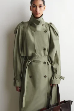TRENCHCOAT AUS BAUMWOLLE MIT STEHKRAGEN