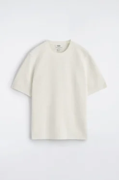 T-SHIRT AUS BAUMWOLLE IN WAFFELOPTIK
