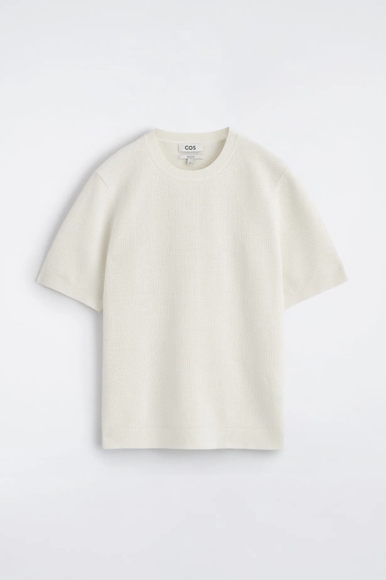 T-SHIRT AUS BAUMWOLLE IN WAFFELOPTIK