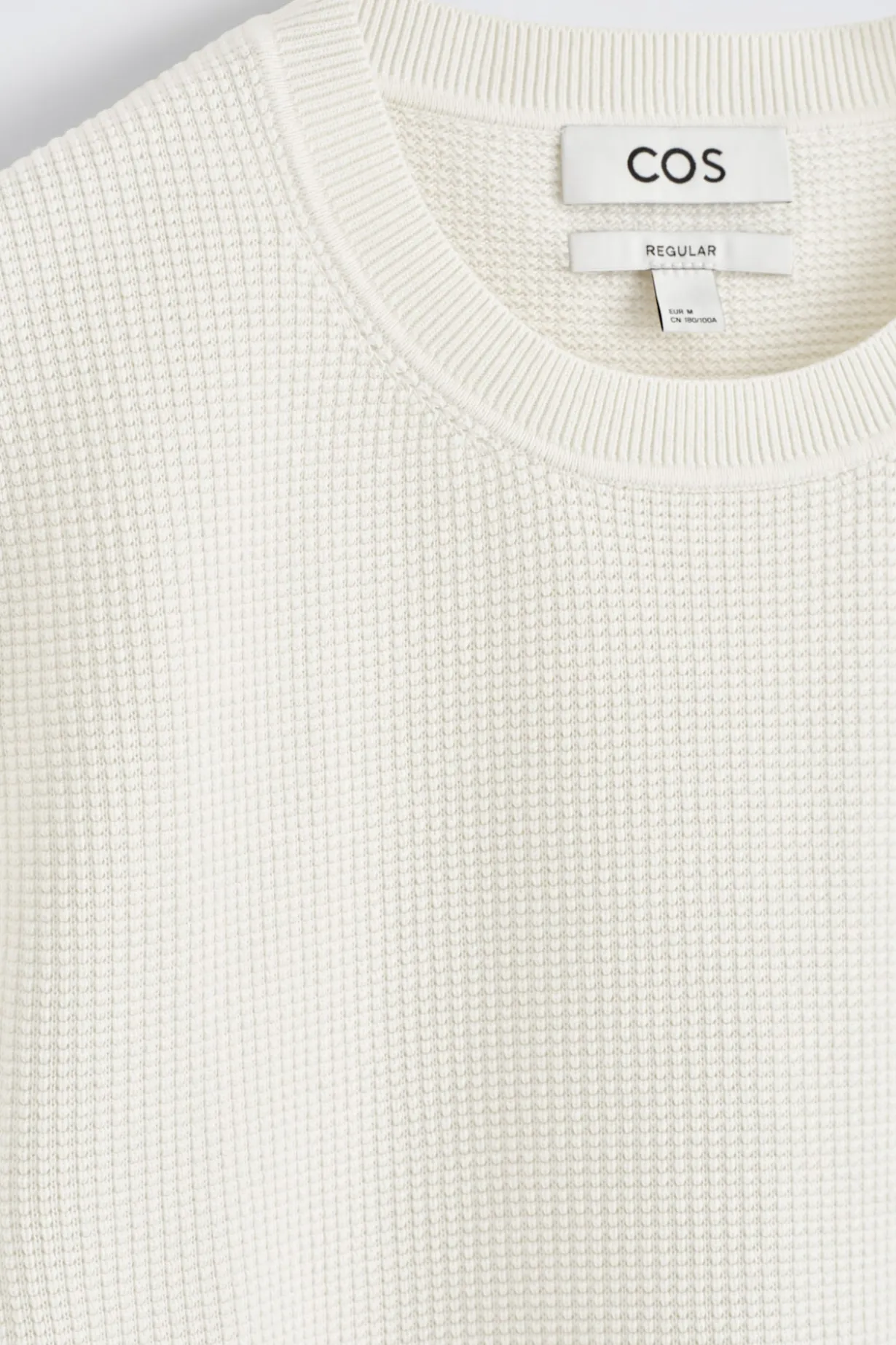 T-SHIRT AUS BAUMWOLLE IN WAFFELOPTIK