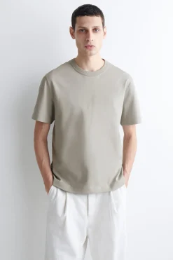T-SHIRT AUS BAUMWOLLE MIT RUNDHALSAUSSCHNITT