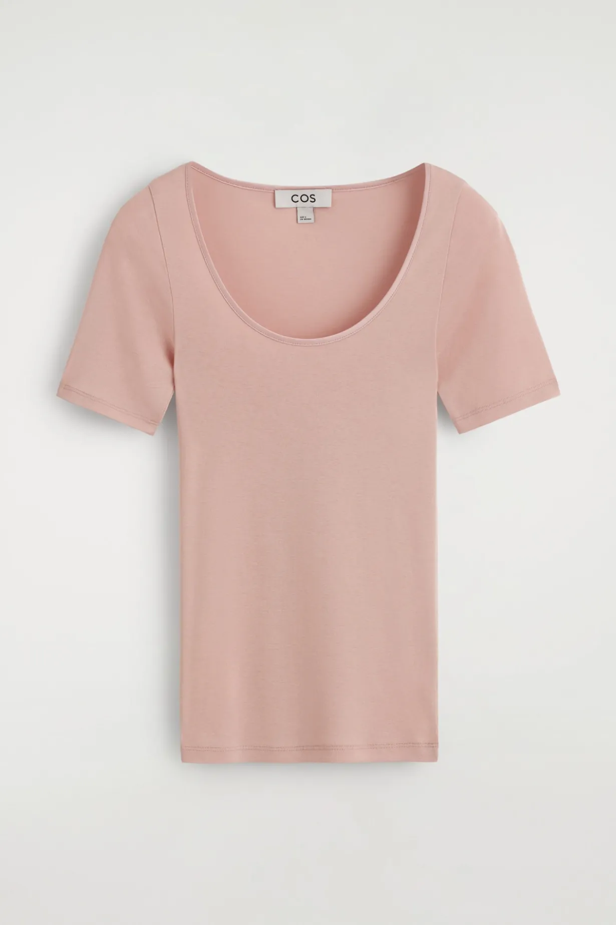 T-SHIRT AUS BAUMWOLLJERSEY MIT SATIN-VERZIERUNG