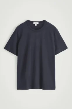 T-SHIRT AUS GEBÜRSTETER BAUMWOLLE