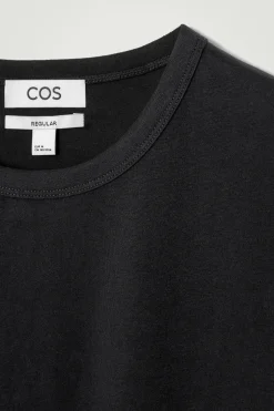 T-SHIRT AUS GEBÜRSTETER BAUMWOLLE