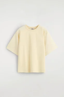 T-SHIRT AUS JERSEY MIT POPELINE
