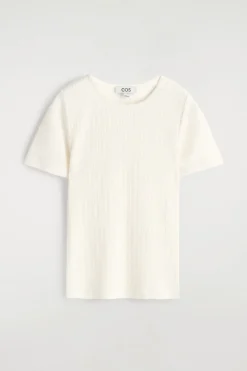 T-SHIRT AUS POINTELLE-STRICK