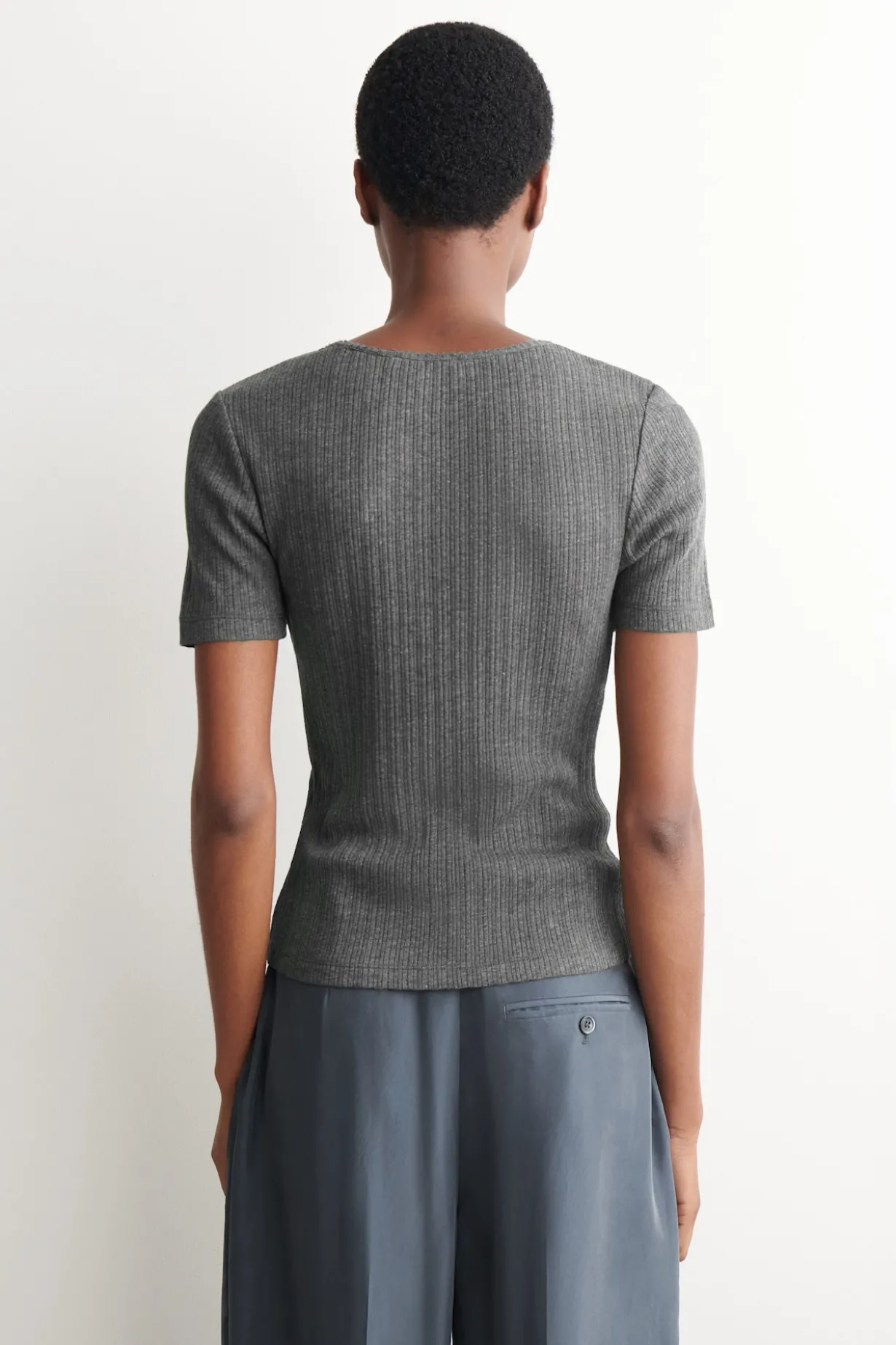 T-SHIRT AUS POINTELLE-STRICK